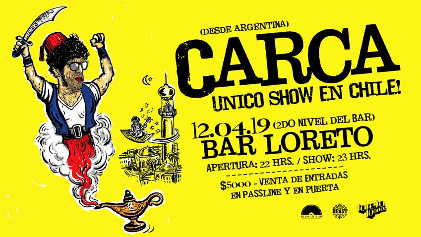 [CERRADO] Gana una invitación doble al show de Carca en Bar Loreto